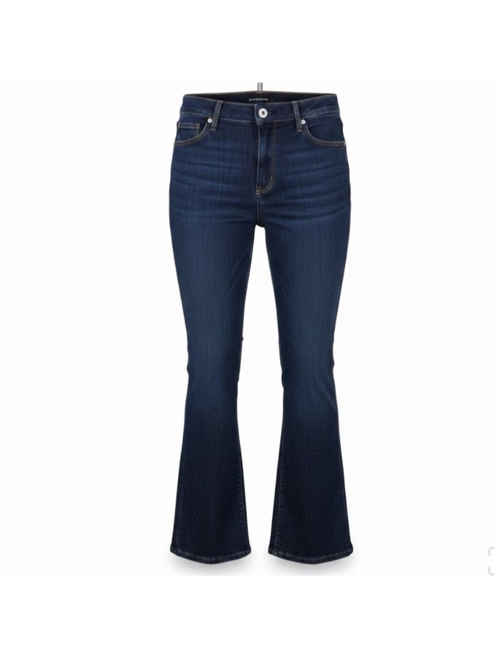 Whitehouse Black Market Womens Dark Wash Denim High-Rise Flare Jeans Sz 12